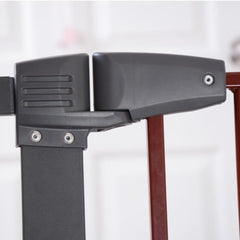 Miny Baby Oto Kapanır Güvenlik Kapısı Kahve