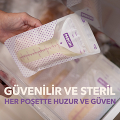 Mochi Anne Sütü Saklama Poşeti 50'li