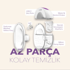Mochi Giyilebilir Göğüs Pompası 180ml
