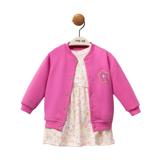 Moi Noi 2’li Elbise Sweat Takım Cat