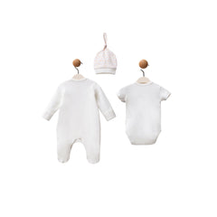 Moi Noi Kelebek Şapka Tulum Body Takım