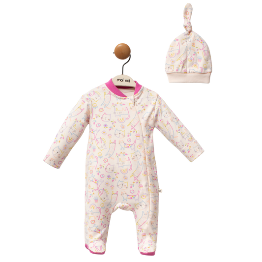 Moi Noi Şapkalı Tulum Cat