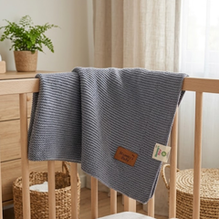 Mummy’s Baby Organik Pamuk Battaniye 80x100 Mavi