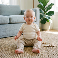 Mummy's Baby Raporlu Çiçekli Patiksiz Alt Bej