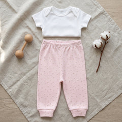 Mummy's Baby Raporlu Çiçekli Patiksiz Alt Pembe