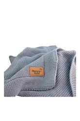 Mummy's Baby Tencel Örgü Bebek Battaniyesi 80*100 Gri