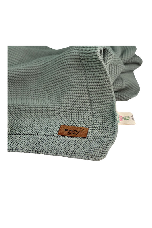 Mummy’s Baby Tencel Örgü Bebek Battaniyesi 80x100 Yeşil