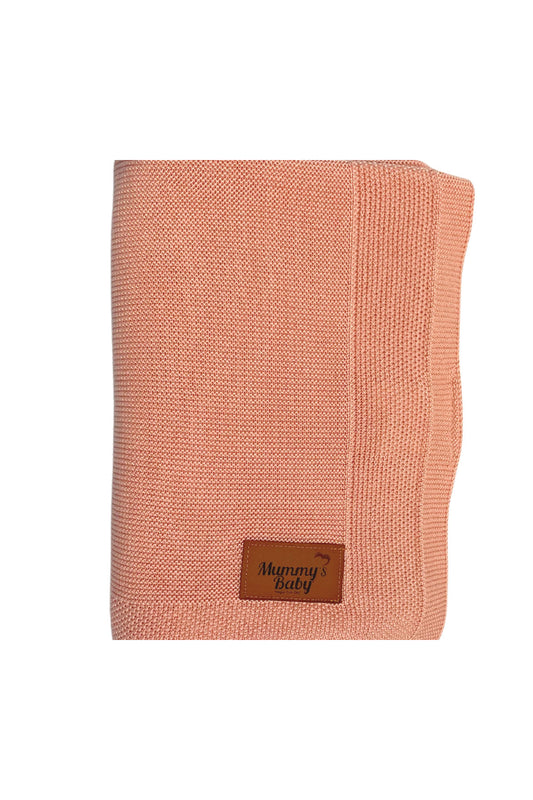 Mummy's Baby Tencel Örgü Bebek Battaniyesi 80*100 Pembe