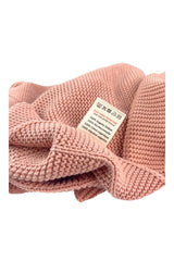 Mummy's Baby Tencel Örgü Bebek Battaniyesi 80*100 Pembe