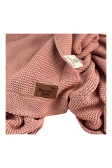 Mummy's Baby Tencel Örgü Bebek Battaniyesi 80*100 Pembe