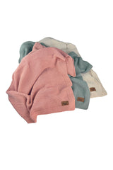 Mummy's Baby Tencel Örgü Bebek Battaniyesi 80*100 Pembe