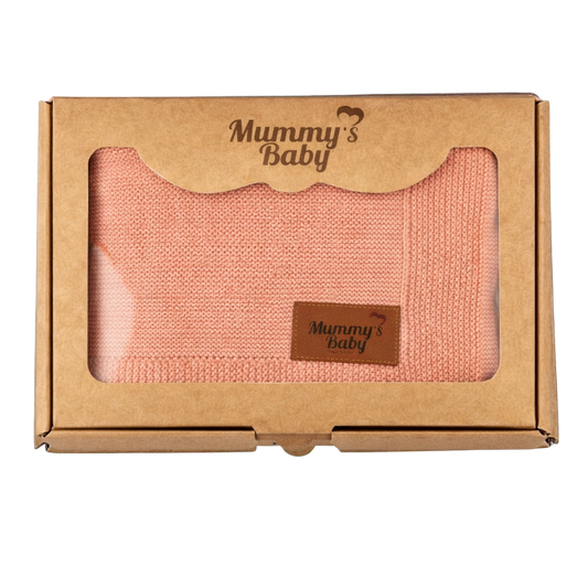Mummy's Baby Tencel Örgü Bebek Battaniyesi 80*100 Pembe