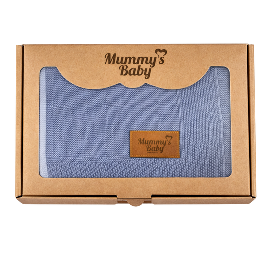 Mummy's Baby Tencel Örgü Bebek Battaniyesi 80*100 Gri