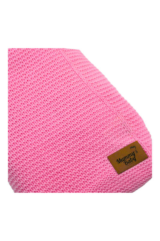 Mummy's Baby Triko Örgü Bebek Battaniyesi 80*100 Pembe