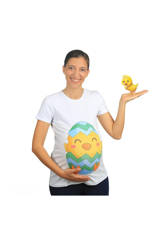 Mummy's Baby Civciv Desenli Hamile Tshirt