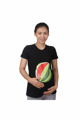 Mummy's Baby Karpuz Desenli Hamile Tshirt
