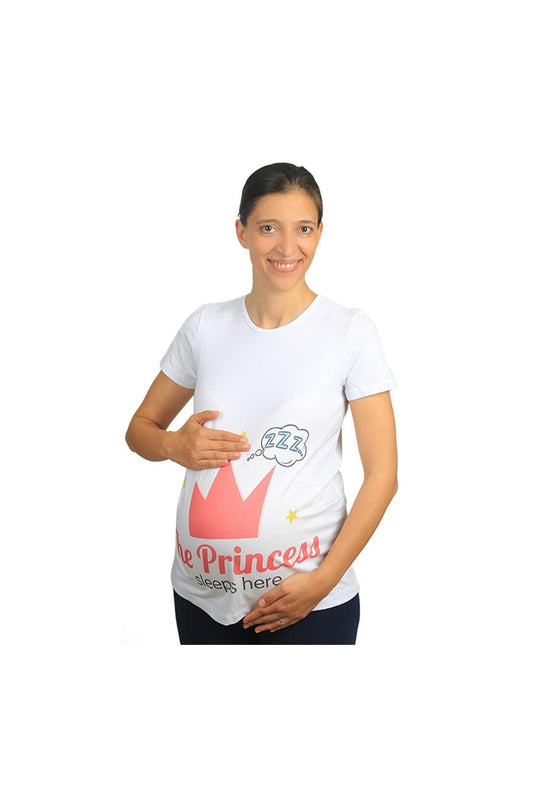 Mummy's Baby Princess Desenli Hamile Tshirt