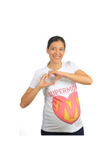 Mummy's Baby Süpermom Desenli Hamile Tshirt