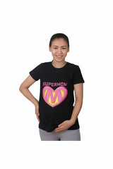 Mummy's Baby Süpermom Desenli Hamile Tshirt