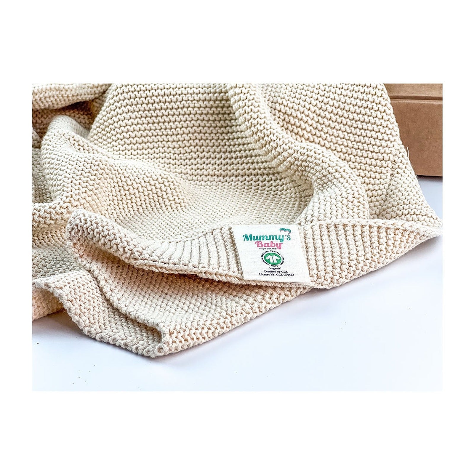 Mummy's Baby Organik Pamuk Battaniye 80x100 Bej