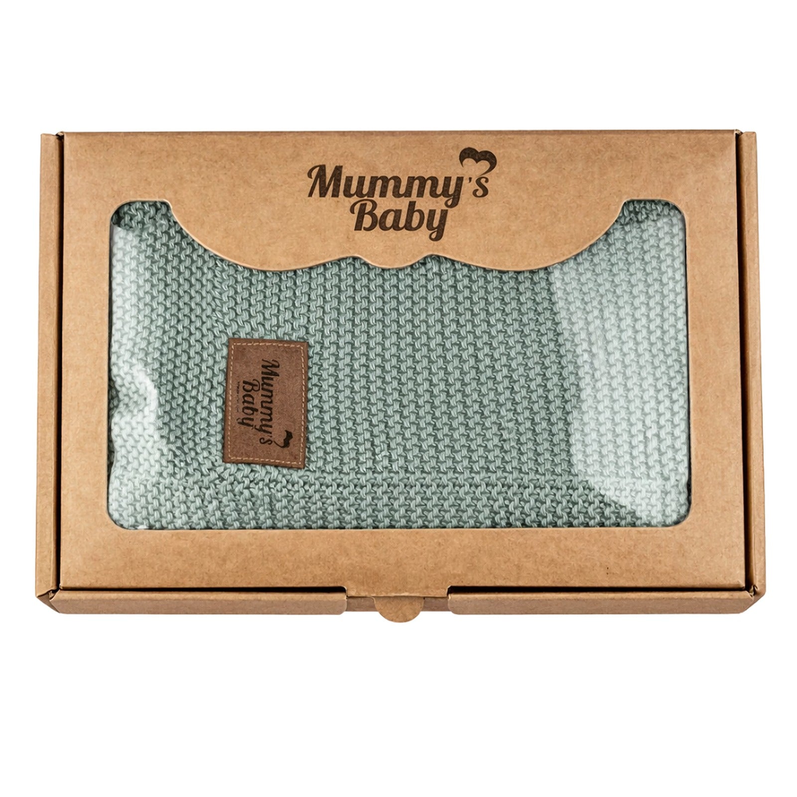 Mummy's Baby Organik Pamuk Battaniye 80x100 Yeşil - Welcome Baby