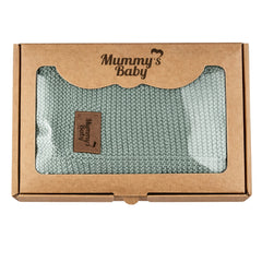 Mummy's Baby Organik Pamuk Battaniye 80x100 Yeşil - Welcome Baby