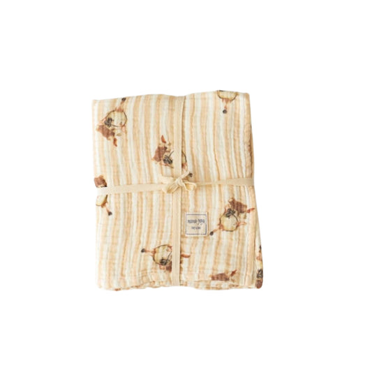 Mama Yoyo Müslin Organik Bebek Battaniyesi Tavşan