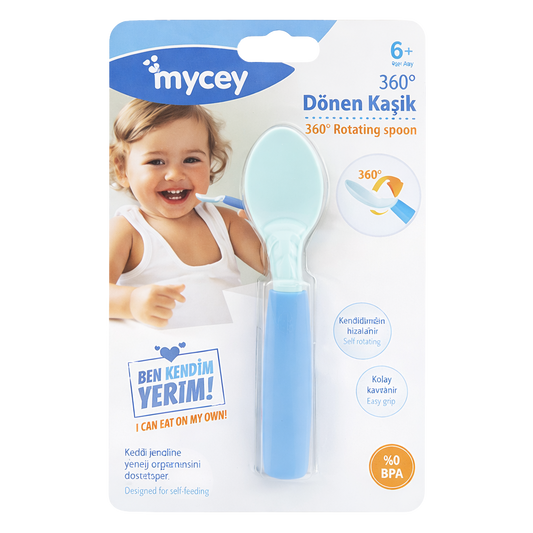 Mycey 360 Dönen Kaşık Mavi