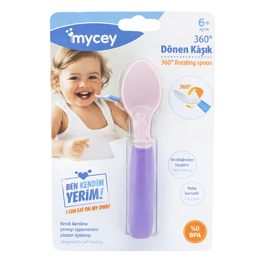 Mycey 360 Dönen Kaşık Mor