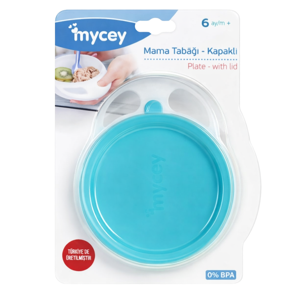 Mycey Kapaklı Mama Tabağı - Welcome Baby