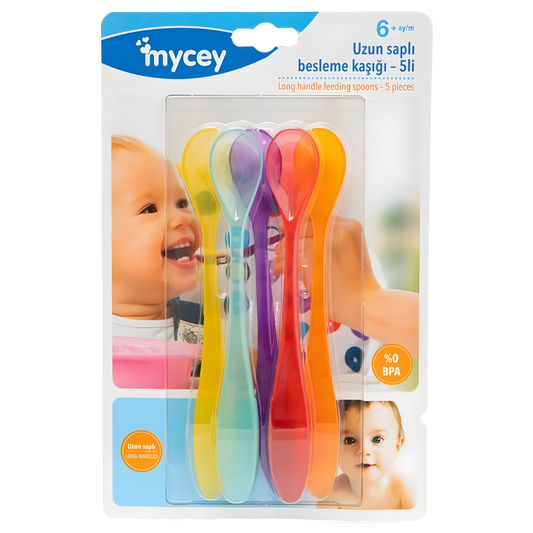 Mycey Uzun Saplı Besleme Kaşığı 5’li