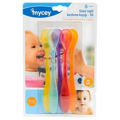 Mycey Uzun Saplı Besleme Kaşığı 5’li - Welcome Baby