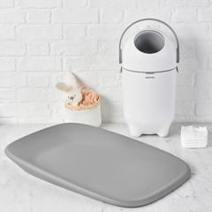 Nattou Dropy Bebek Bezi Çöp Kovası Açık Gri