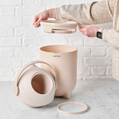 Nattou Dropy Bebek Bezi Çöp Kovası Beyaz