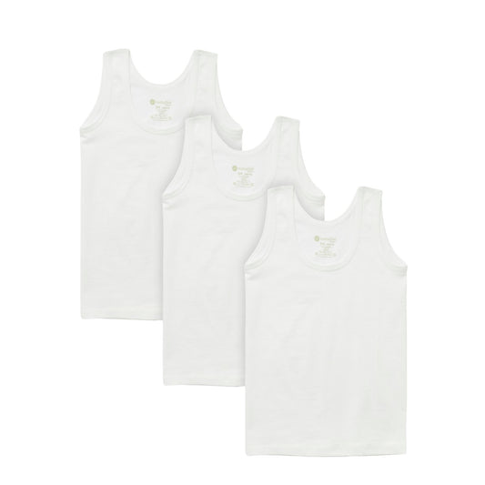 Natuline 3'lü Organik Pamuk Erkek Çocuk Penye Atlet