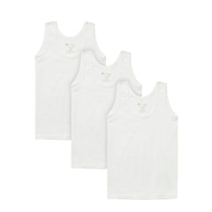 Natuline 3'lü Organik Pamuk Erkek Çocuk Penye Atlet