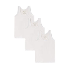 Natuline 3'lü Organik Pamuk Erkek Çocuk Penye Atlet