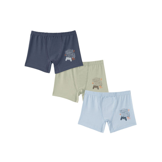 Natuline 3'lü Erkek Çocuk Likralı Boxer