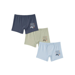 Natuline 3'lü Erkek Çocuk Likralı Boxer