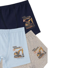 Natuline 3'lü Erkek Çocuk Likralı Boxer