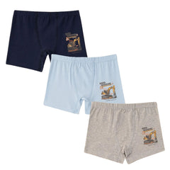 Natuline 3'lü Erkek Çocuk Likralı Boxer