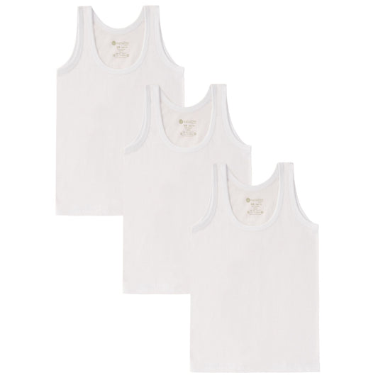 Natuline 3'lü Organik Pamuk Erkek Çocuk Penye Atlet