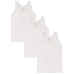 Natuline 3'lü Organik Pamuk Erkek Çocuk Penye Atlet