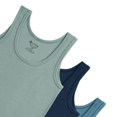 Natuline 3'lü Organik Ribana Erkek Çocuk Atlet