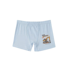 Natuline 3'lü Erkek Çocuk Rıde Your Bıke Desenli Likralı Boxer