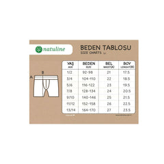 Natuline 3'lü Erkek Çocuk Rıde Your Bıke Desenli Likralı Boxer