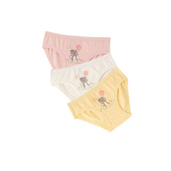 Natuline 3'lü Kız Çocuk Likralı Külot