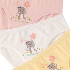 Natuline 3'lü Kız Çocuk Likralı Külot