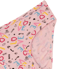 Natuline 3'lü Kız Çocuk Empirme Love Likralı Külot