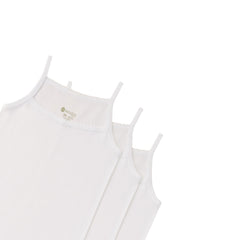 Natuline 3'lü Kız Çocuk Ribana İp Askılı Atlet